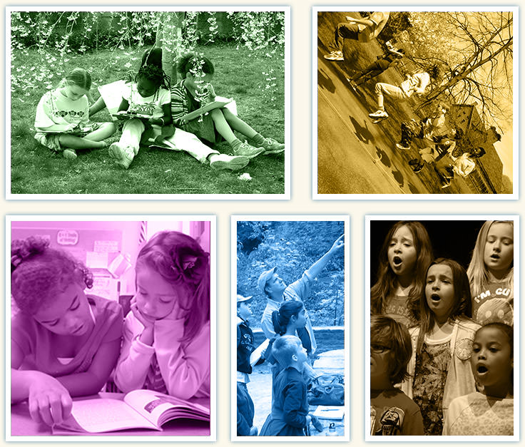 Collage of children at GCCS